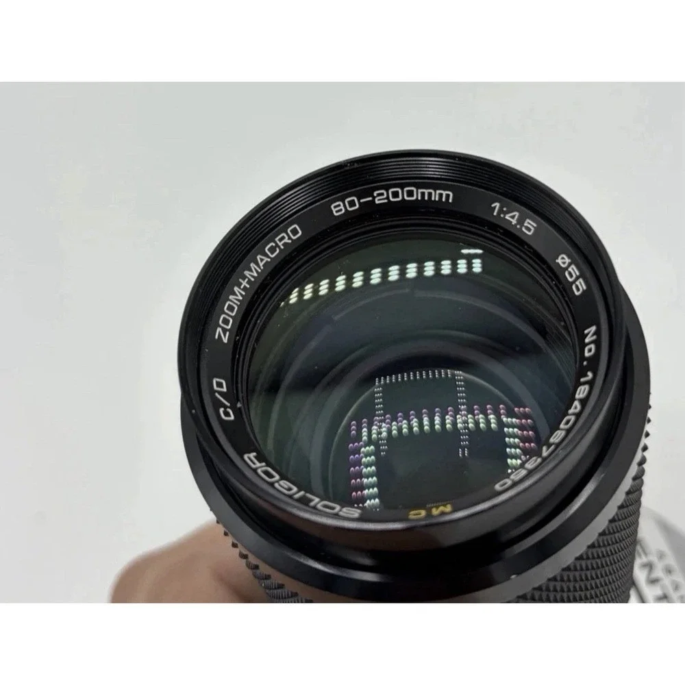 Pentax K1000 35mm SLR Film Camera And 80-200mm Zoom Macro Lens Bundle Asahi